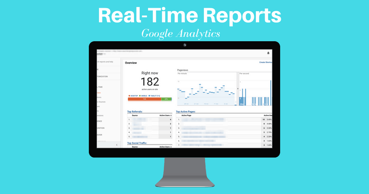 گزارش real time انالیتیک گوگل